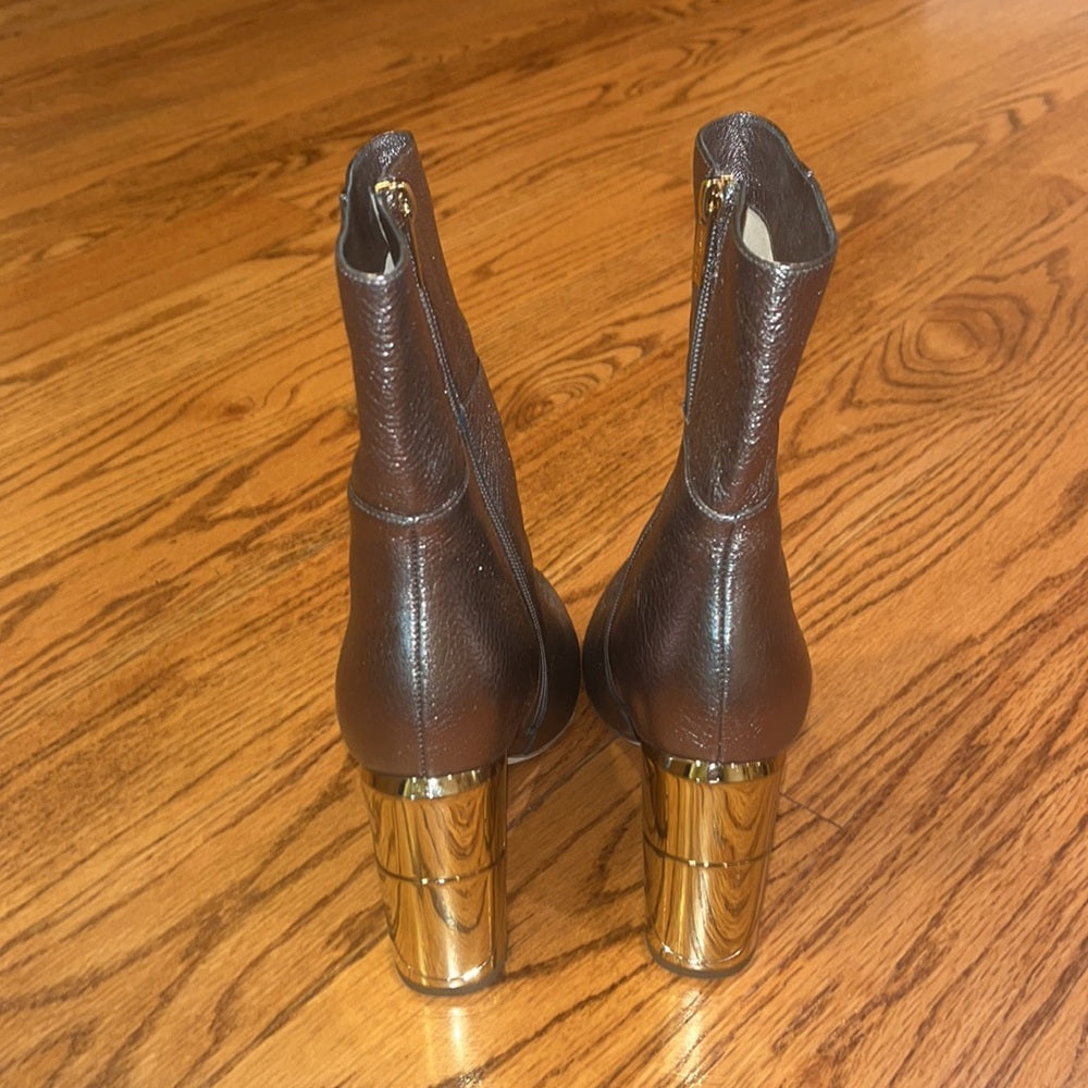 Jimmy Choo Woman’s Metallic Heeled Boots Size 39.5/9.5