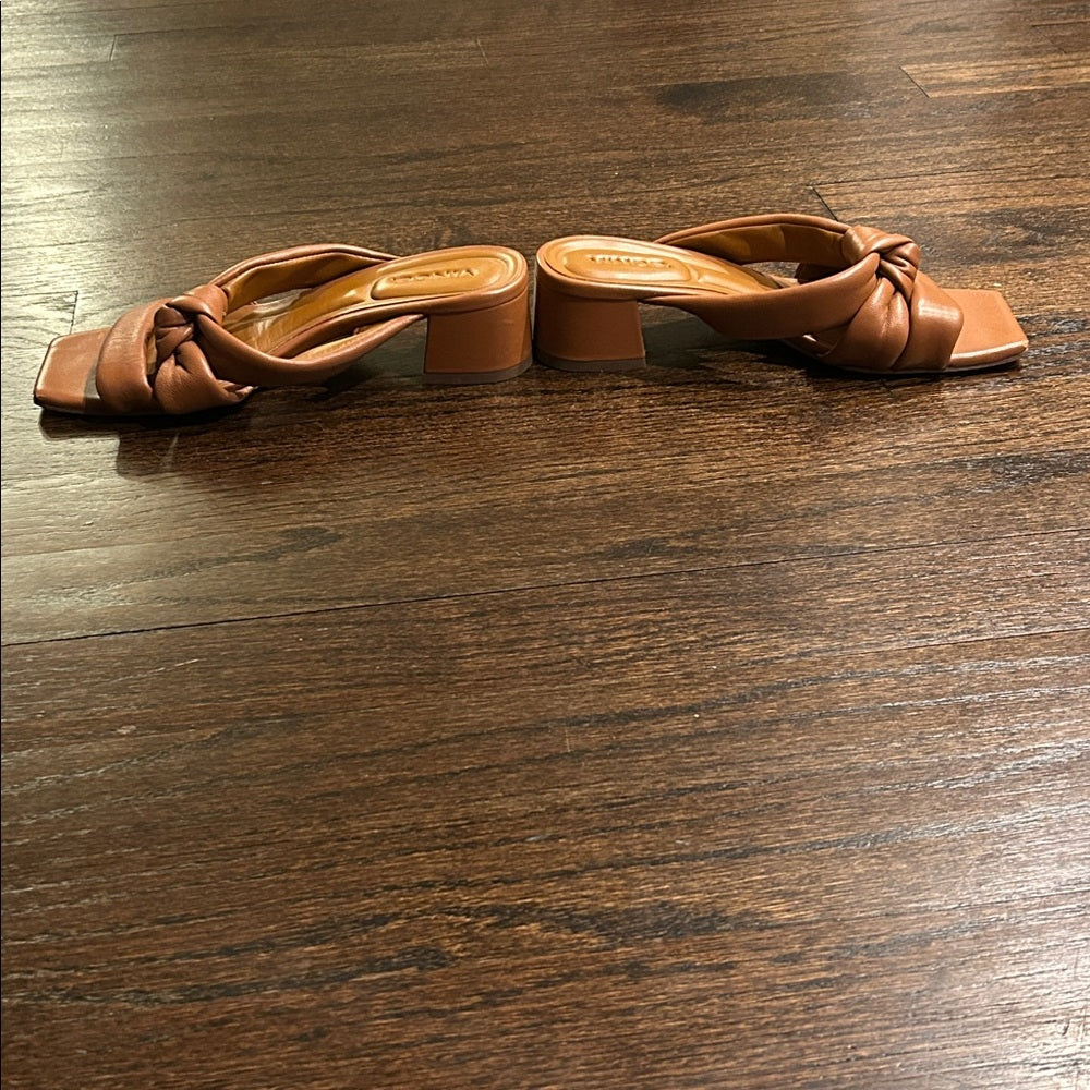Vince Women’s Brown Knotted Heeled Sandals Size 5