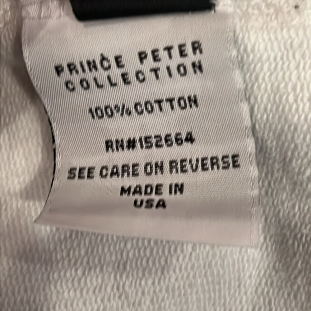Prince Peter Collection Kids White Hamptons Sweatshirt Size Small