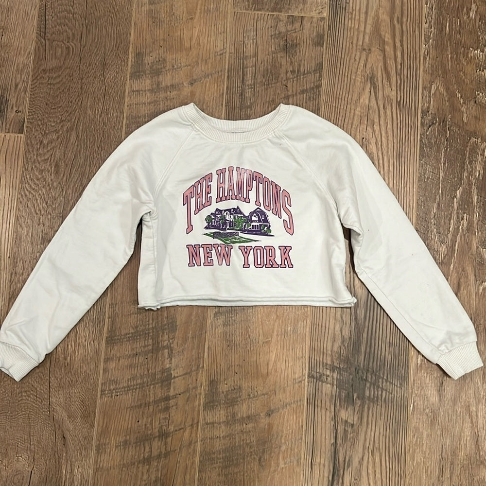 Prince Peter Collection Kids White Hamptons Sweatshirt Size Small