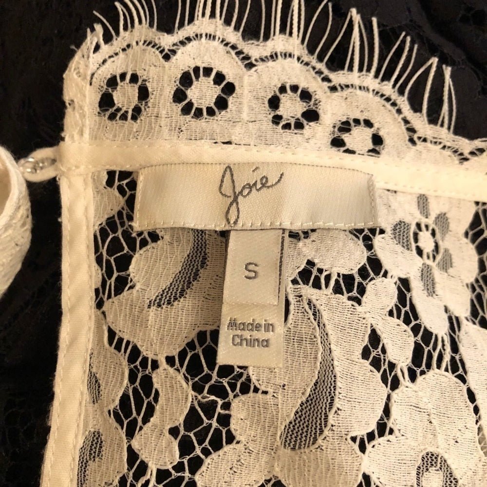 Joie Lace White Top Size Small