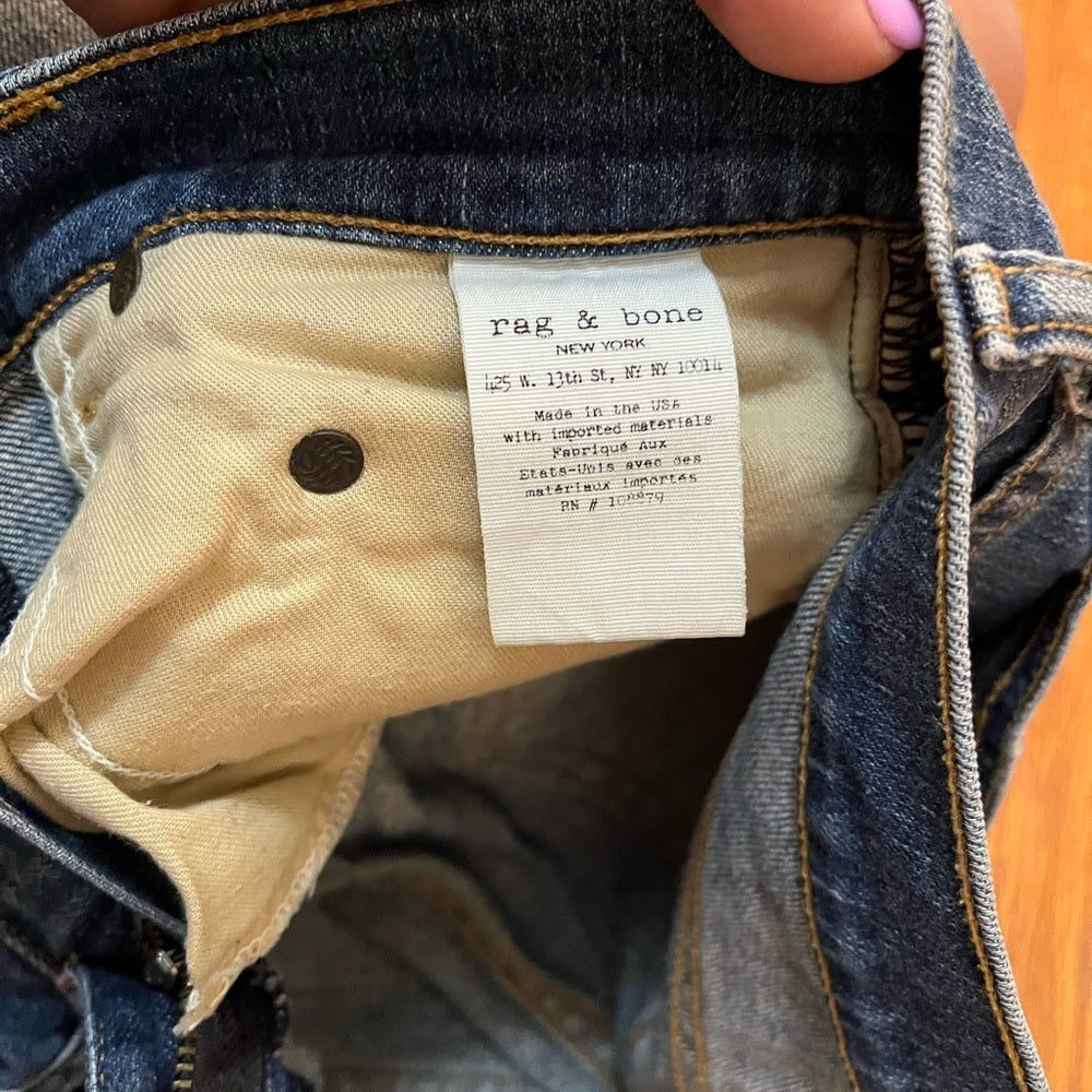 Rag & Bone Women’s Blue The Dre Jeans Size 25