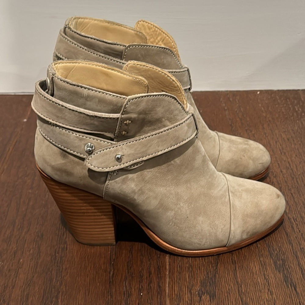 Rag & Bone Women’s Grey Suede Harrow Boots Size 37.5/7.5