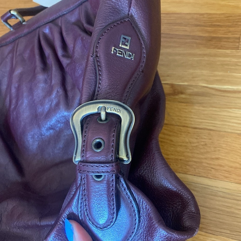 NWT Fendi Womens Purple Leather Bag OS
