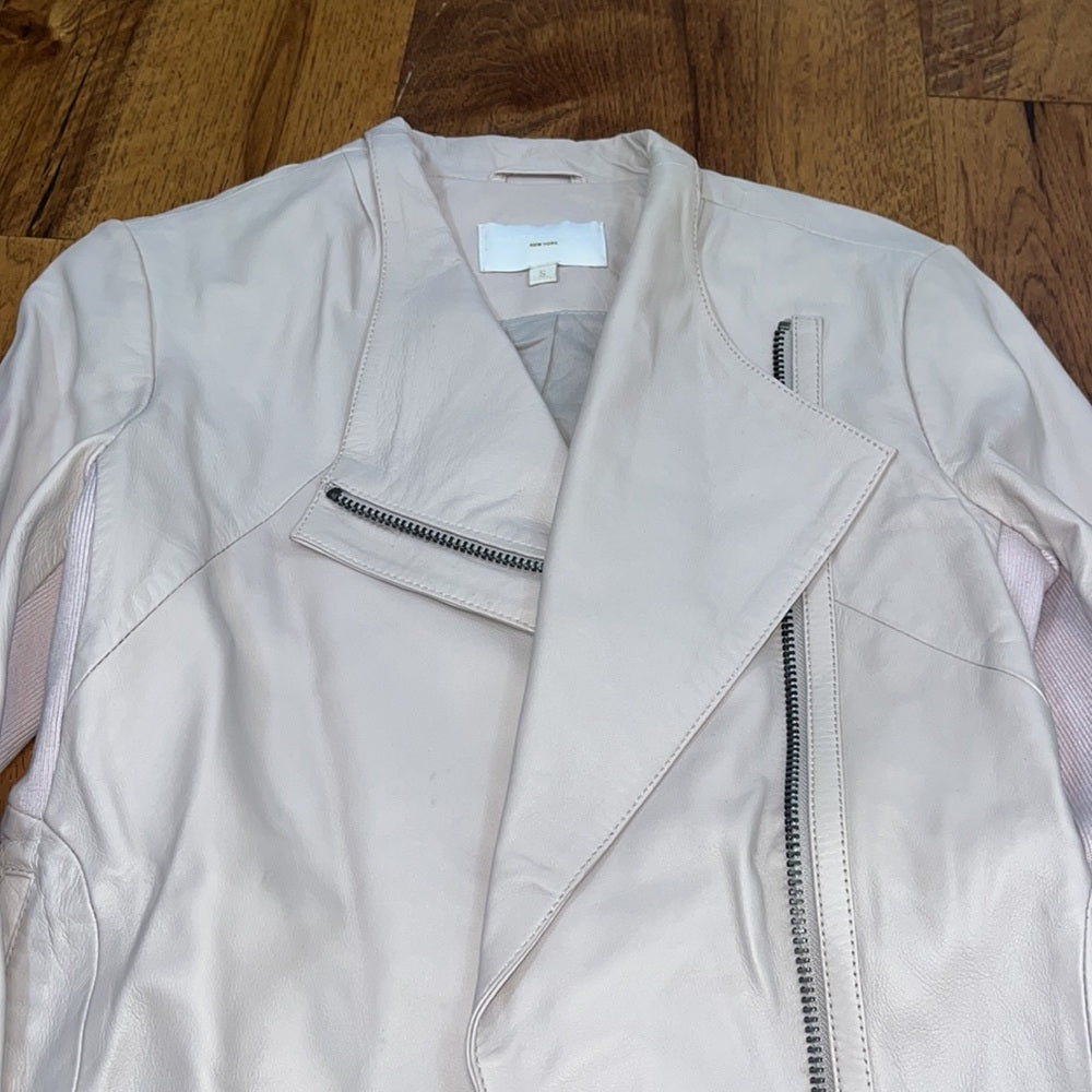 Walter Baker Woman’s Light Pink Leather Jacket Size S