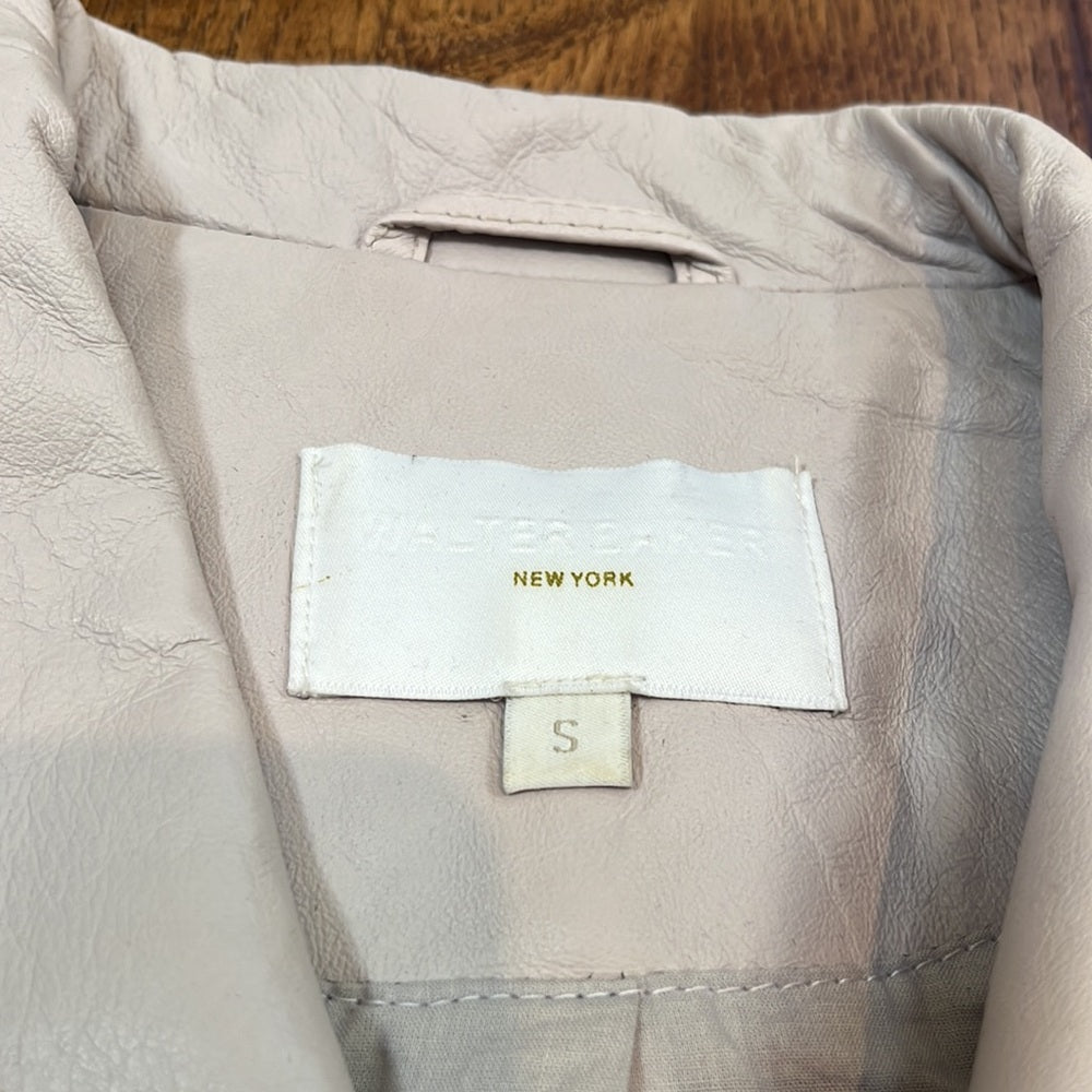 Walter Baker Woman’s Light Pink Leather Jacket Size S