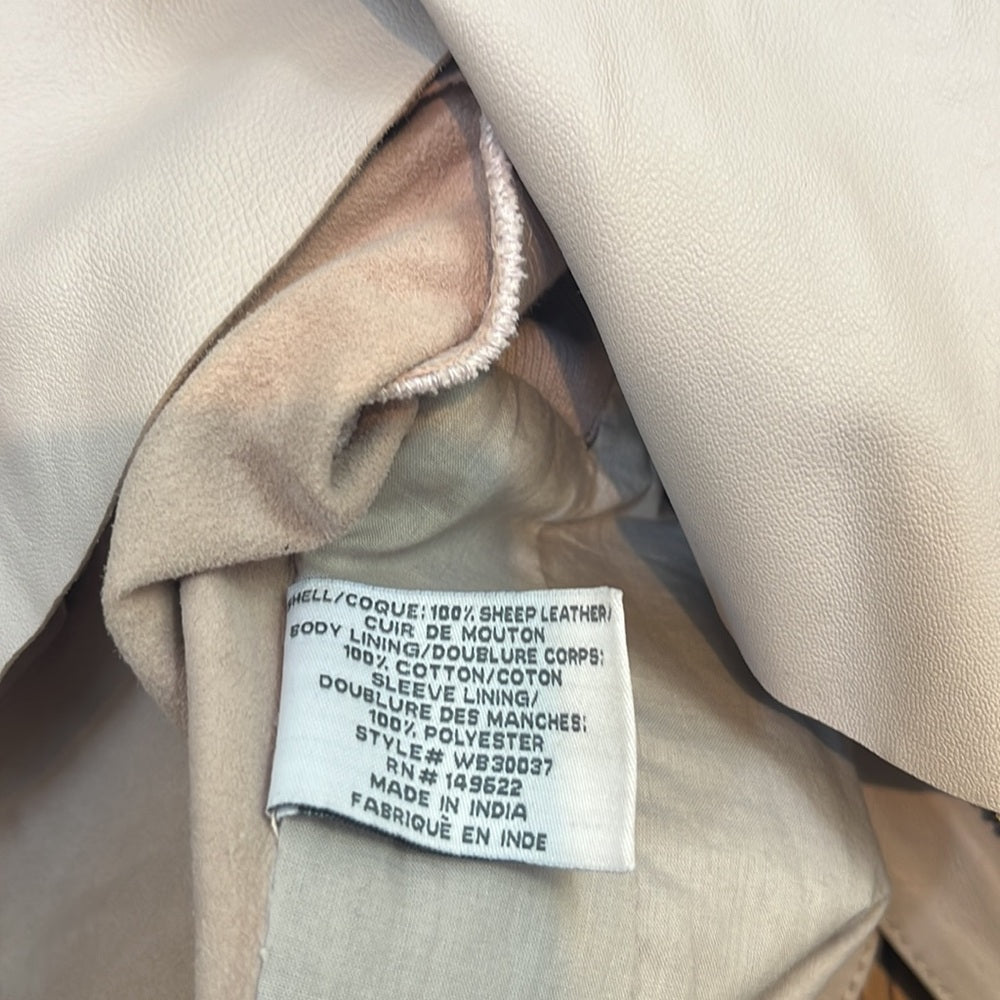 Walter Baker Woman’s Light Pink Leather Jacket Size S
