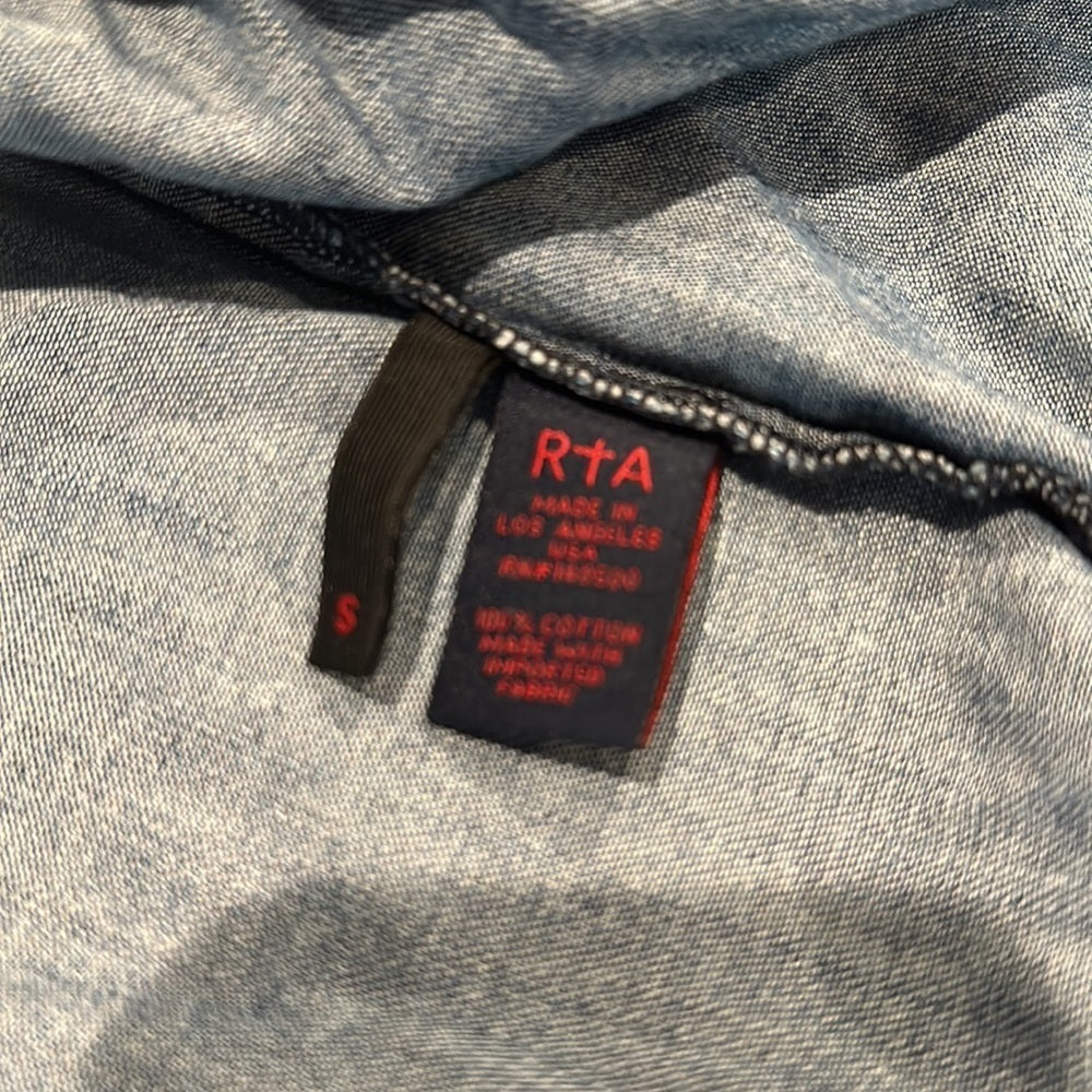 R+AWomen’s Cotton Jean Jacket Size Small