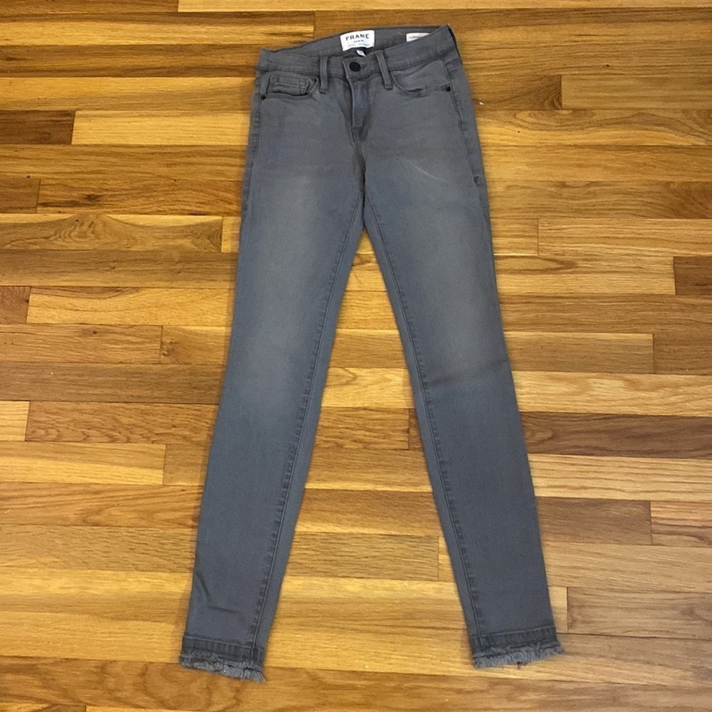 Frame Denim Women’s Gray Le Skinny de Jeanne Jeans Size 25