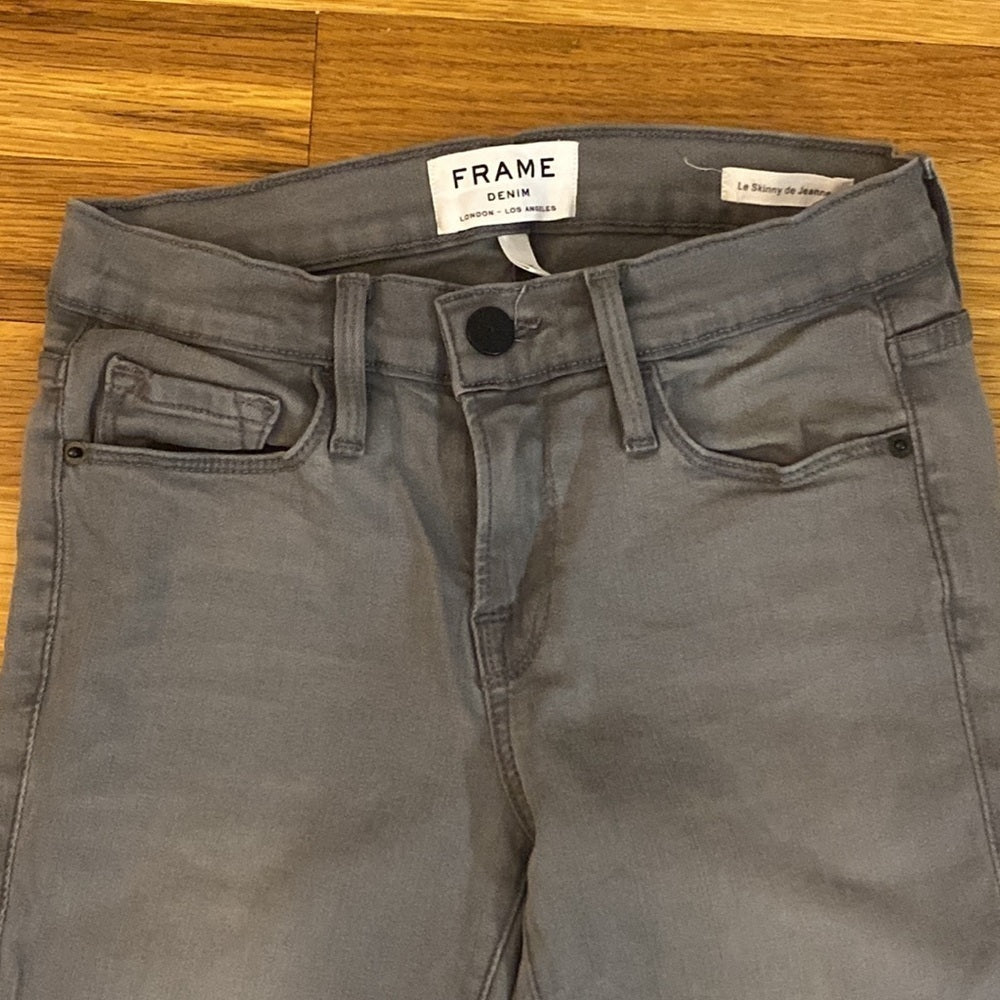 Frame Denim Women’s Gray Le Skinny de Jeanne Jeans Size 25