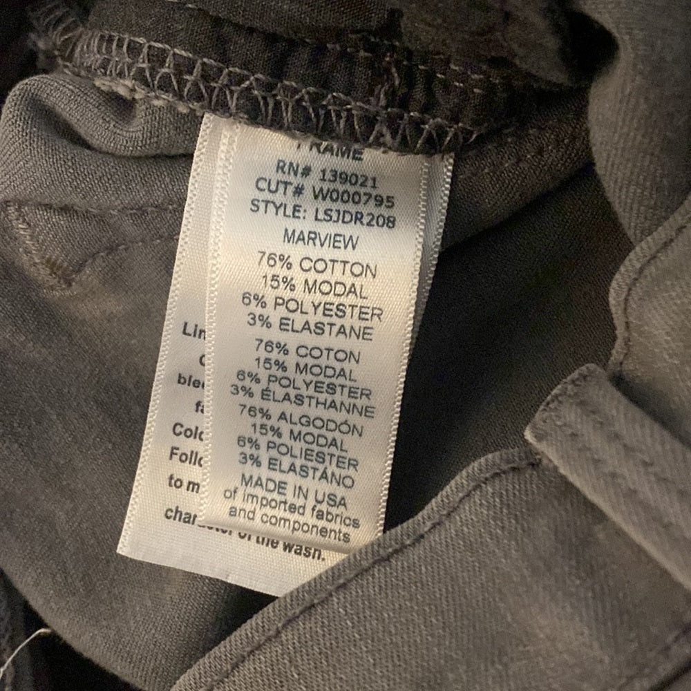 Frame Denim Women’s Gray Le Skinny de Jeanne Jeans Size 25