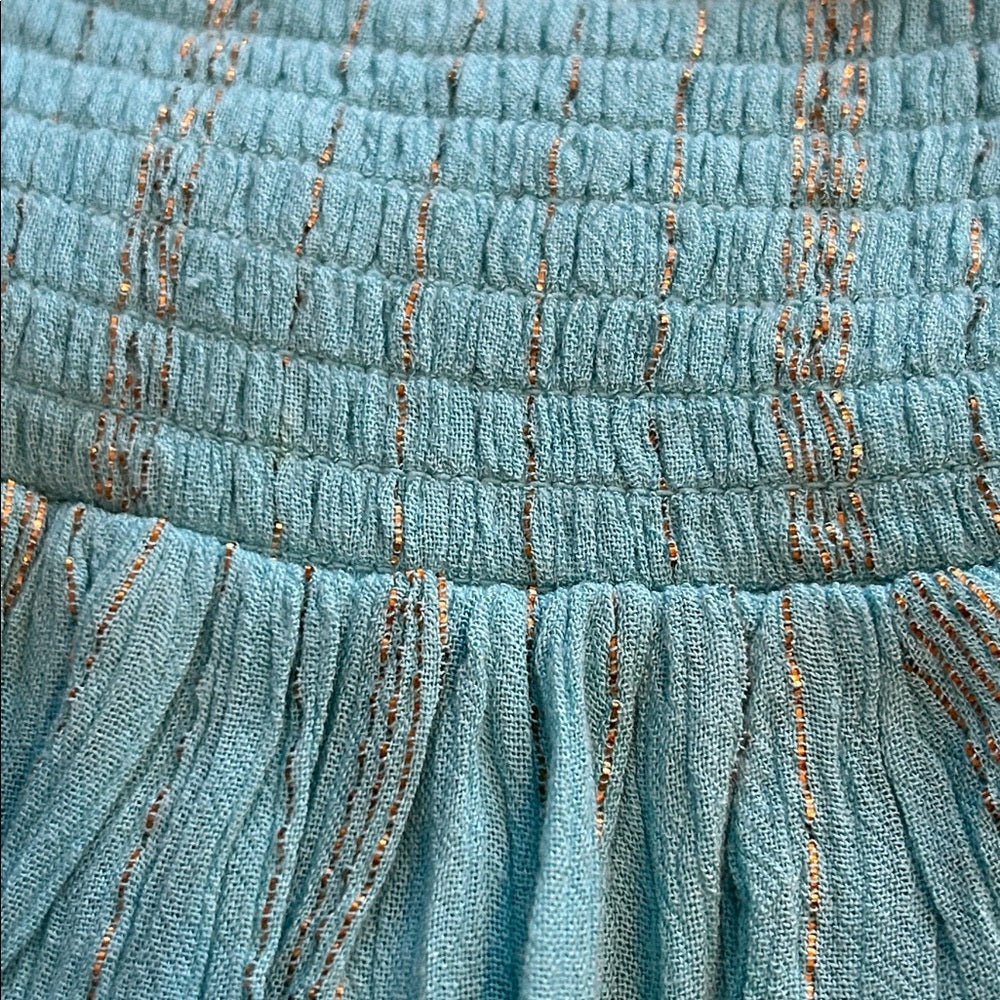 Ramy Brook Women’s Blue Ruffled Skirt with Tassels Size XS