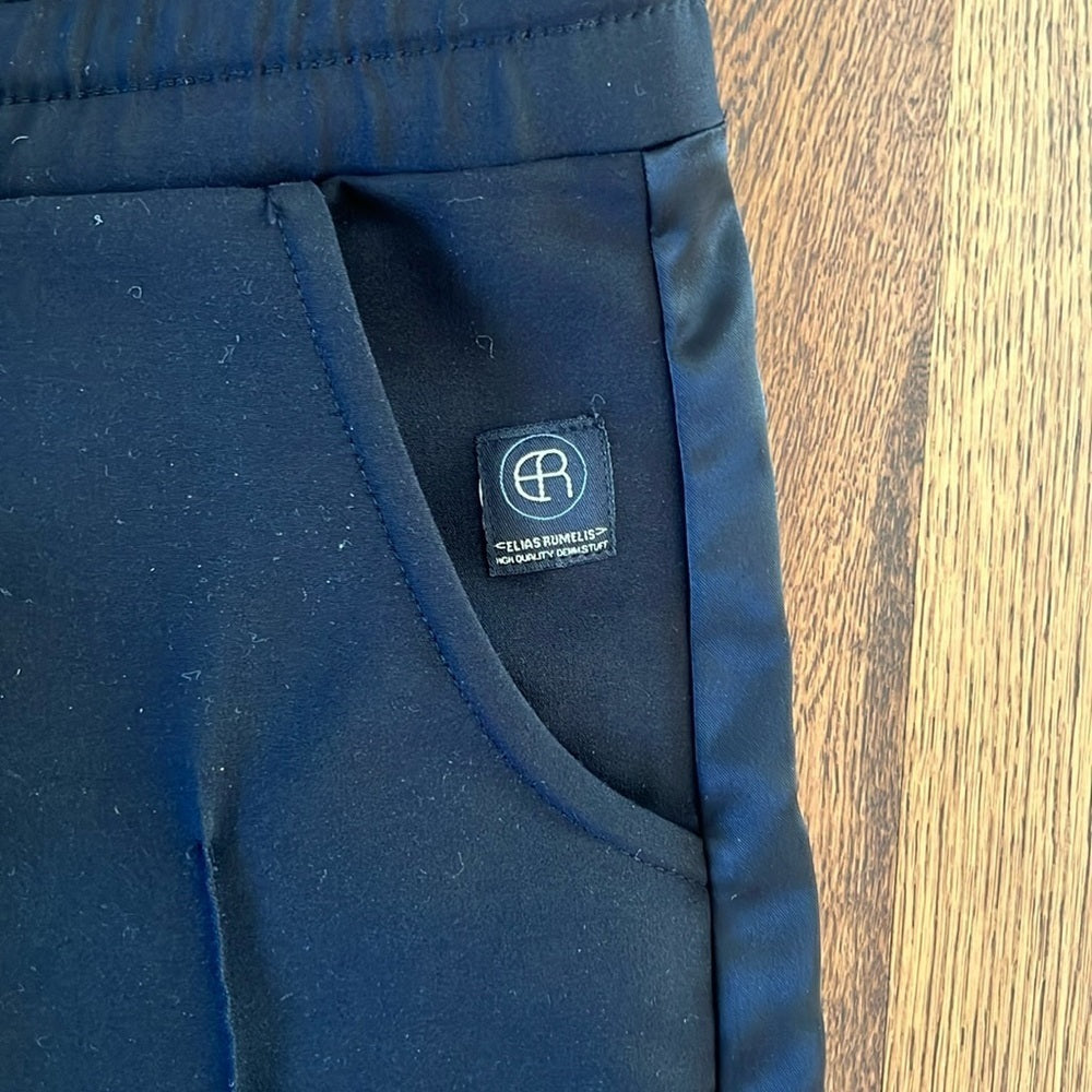 Elias Rumelis Women’s Black Loose Fit Pants Size Small