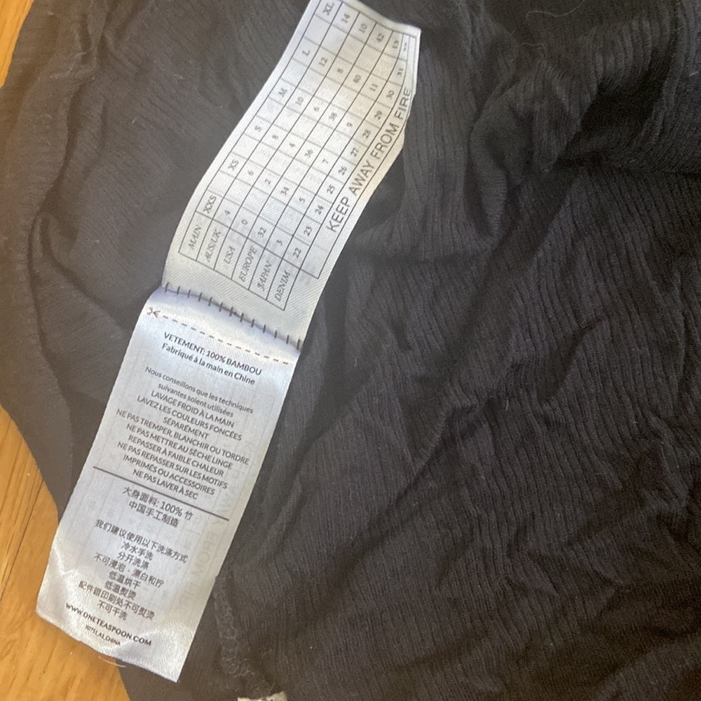 NWT One Teaspoon Women’s Black Bodysuit Size XS/S