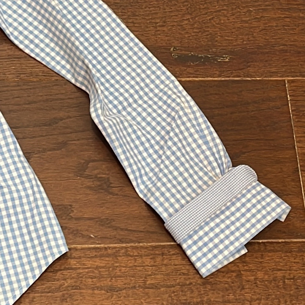 Brooks Brother Women’s Blue Check Button Down Size 2P