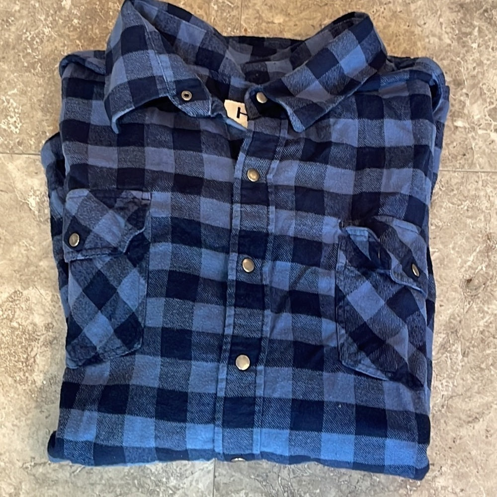 2 HB Harbor Bay Men’s Flannel Shirts Size 2XL