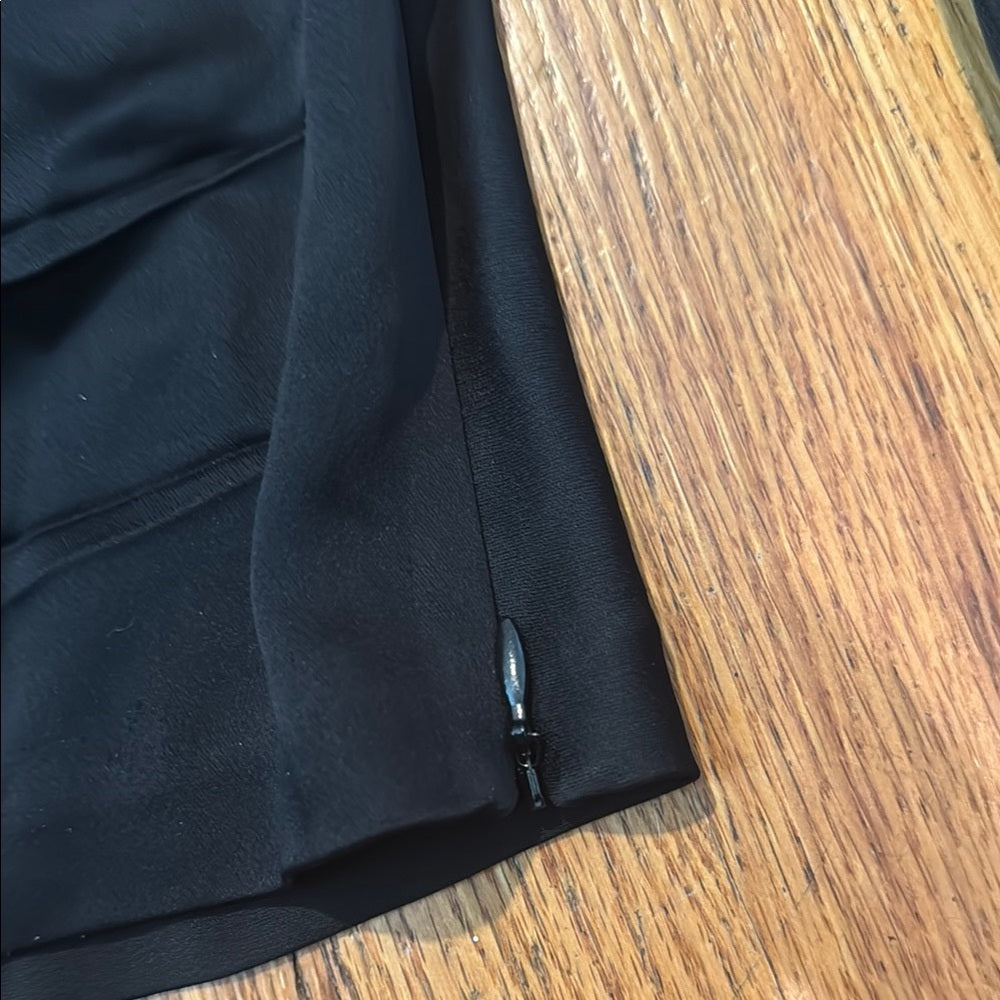 NWT Jonathan Simkhai Black Satin Blouse Elegant Top Woman’s XS