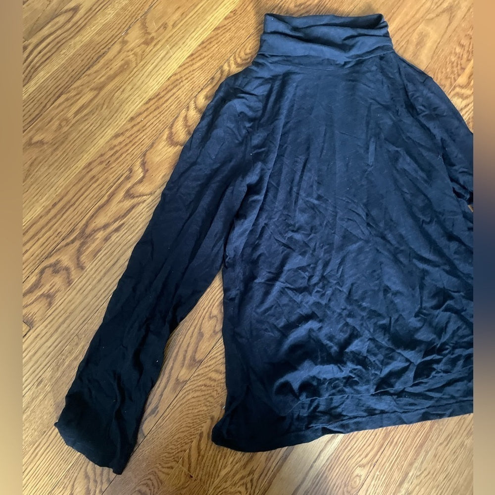 Madewell Black Long Sleeve Turtle Neck Size XL