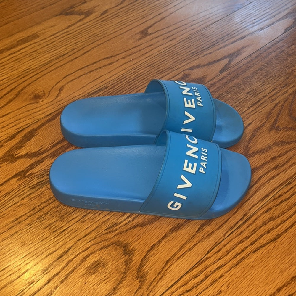 Givenchy Paris Woman’s Blue Slides Size 40