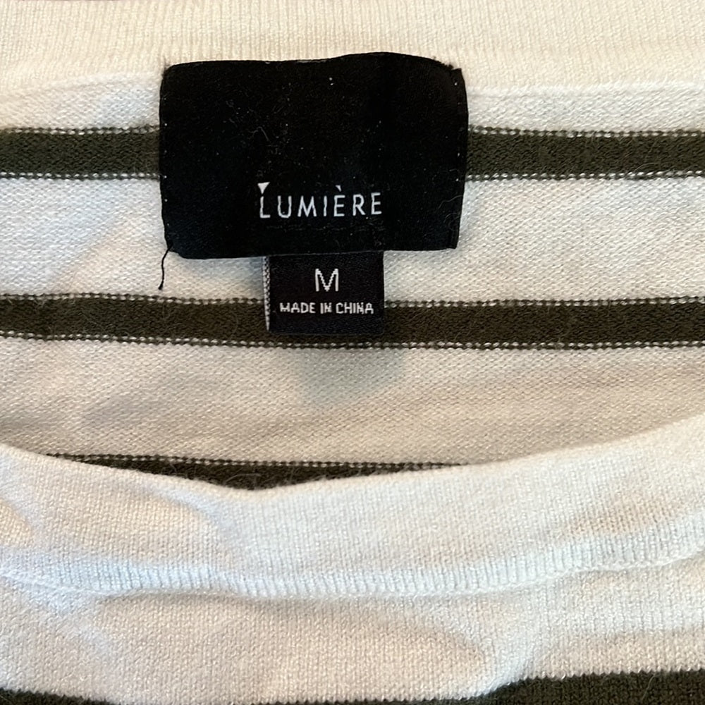 Wonen’s Lumiere striped top Size Medium