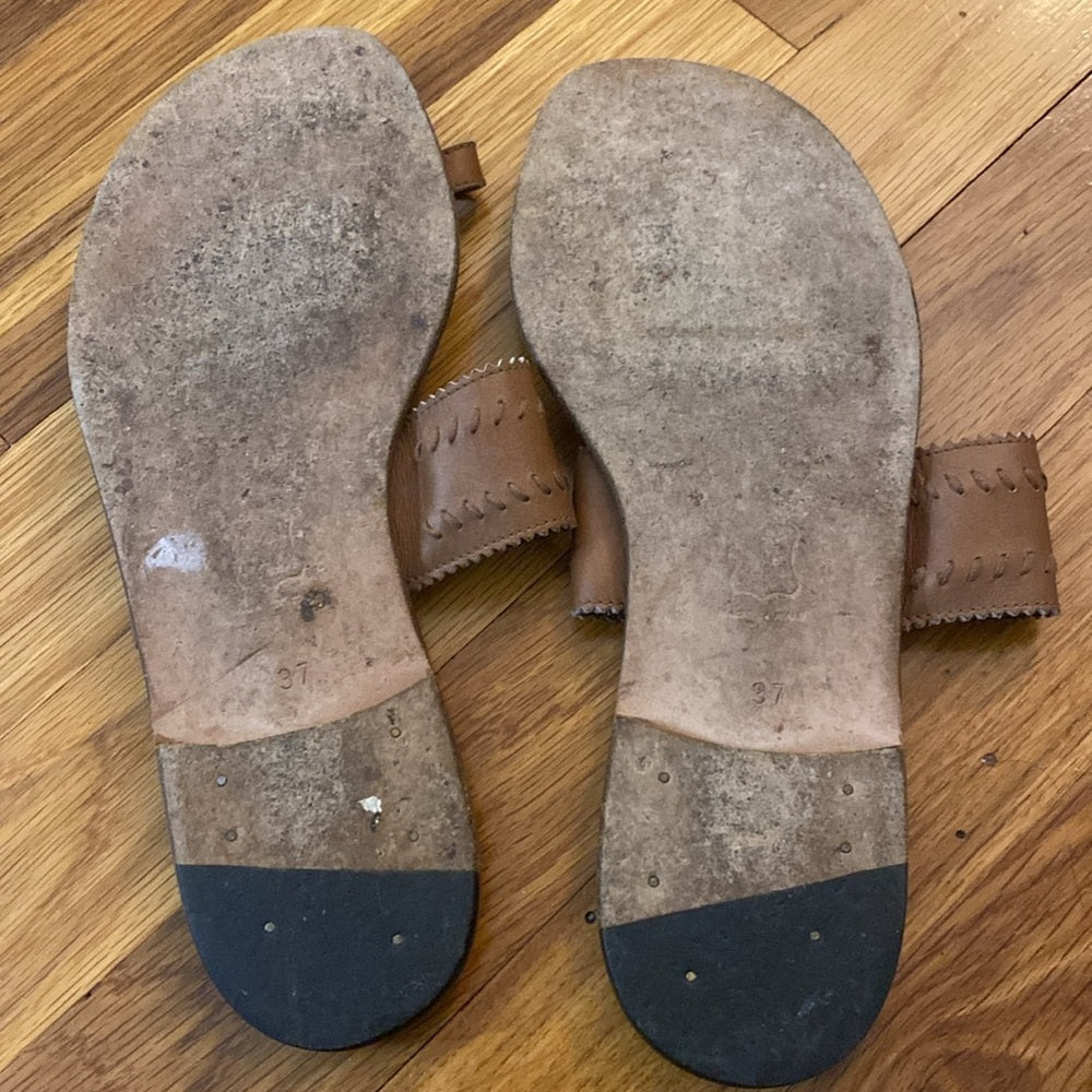 Manolo Blahnik Women’s Brown Sandals Size 37