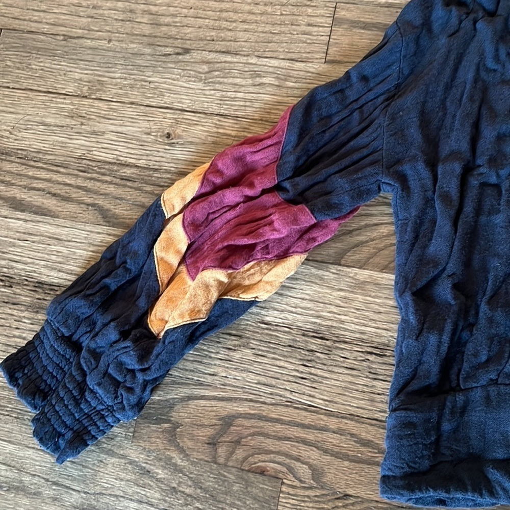 Women’s Vintage Havana button down tie top Size Medium