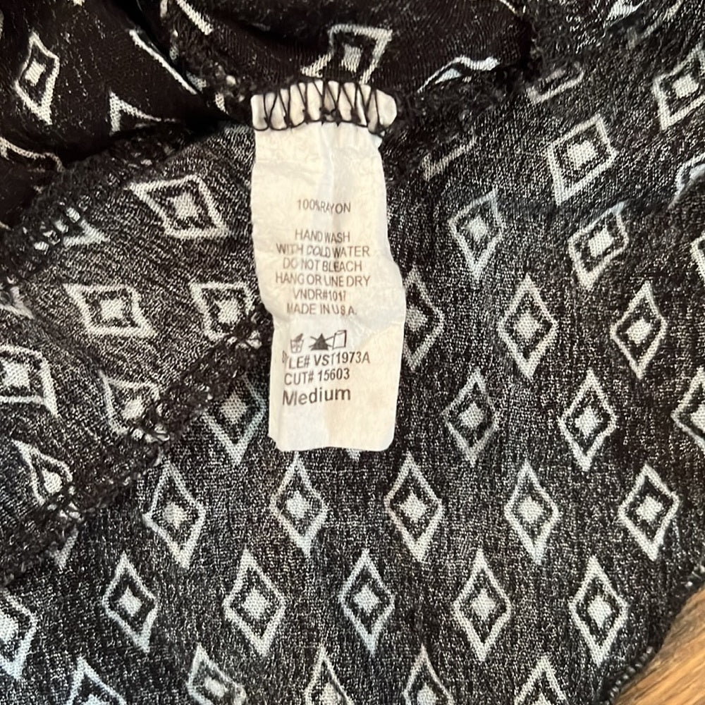 Women’s Vintage Havana long sleeve patterned top size M