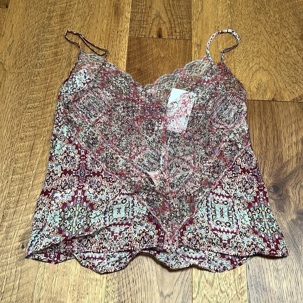 NWT Caballero Women’s Printed Spaghetti Strap Tank Size XS