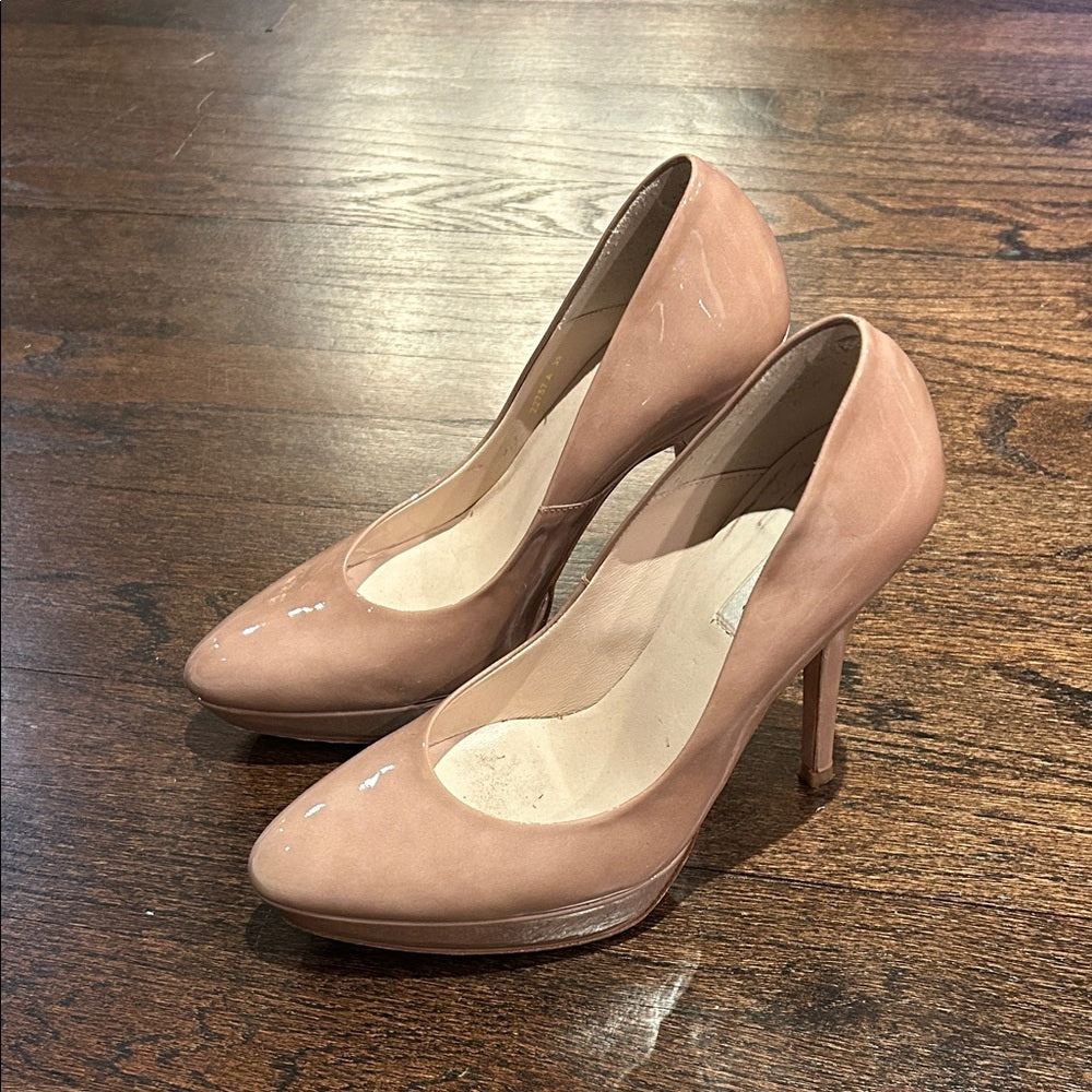 L.K. Bennett Women’s Elegant Nude Platform Pumps Size 39 / 9
