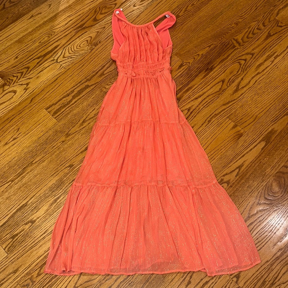 A.L.C Woman’s Pink Sparkle Maxi Dress Size 2