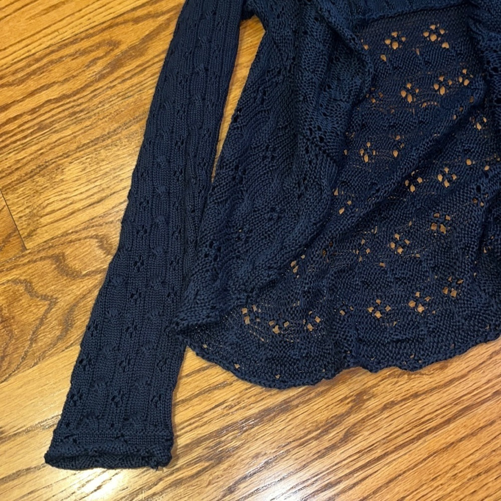 Cotton by Autumn Cashmere Woman’s Navy Cardigan Size XS