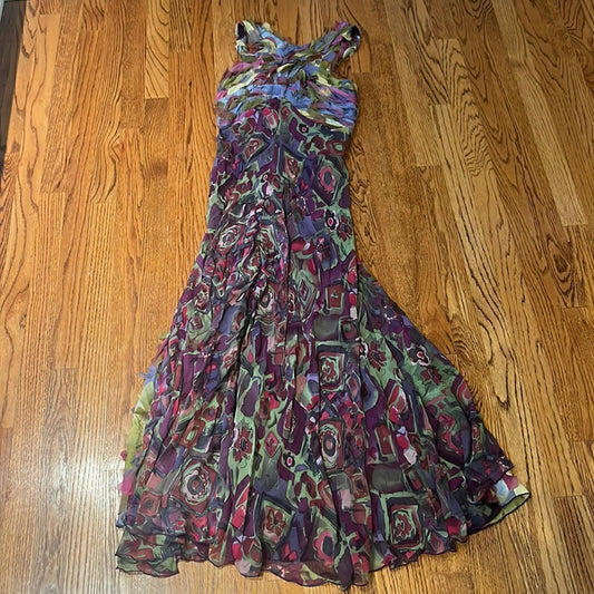 Georges Levesque Woman’s Colorful Printed Mazi Dress Size S