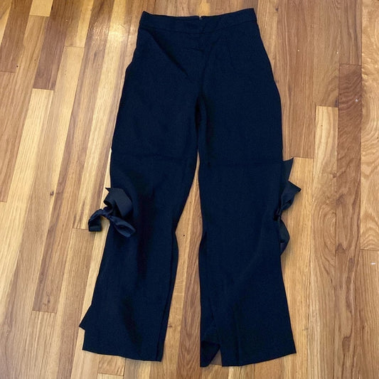 Cushnie Et Ochs Women’s Black Trousers With Bows Size 0