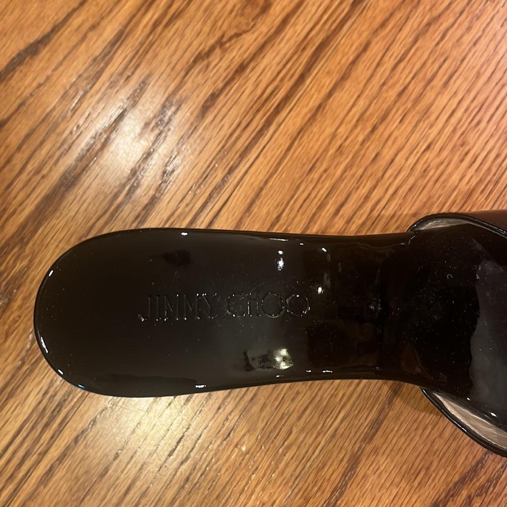 Jimmy Choo Woman’s Black Patent Wedges Size 39.5/9.5