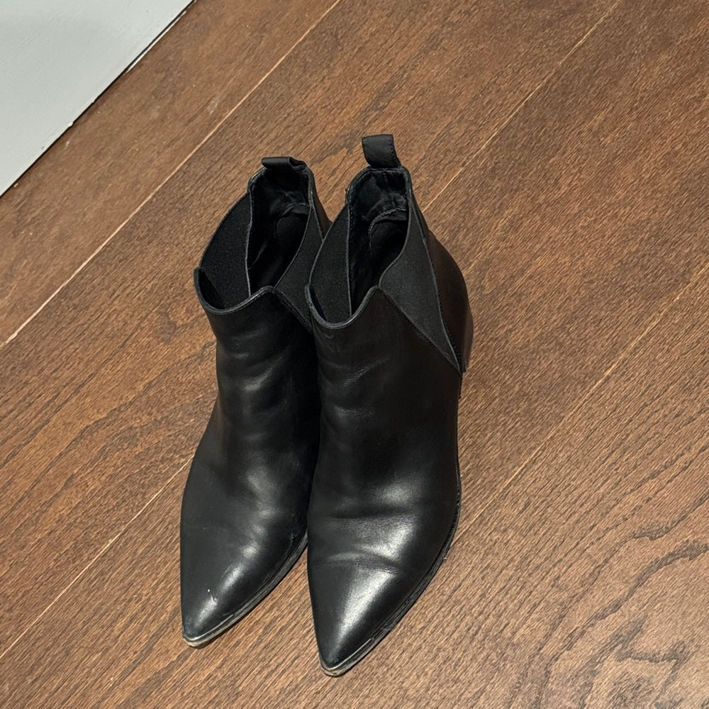 Acne Studios Jensen Black Leather Ankle Boots Size 41/11