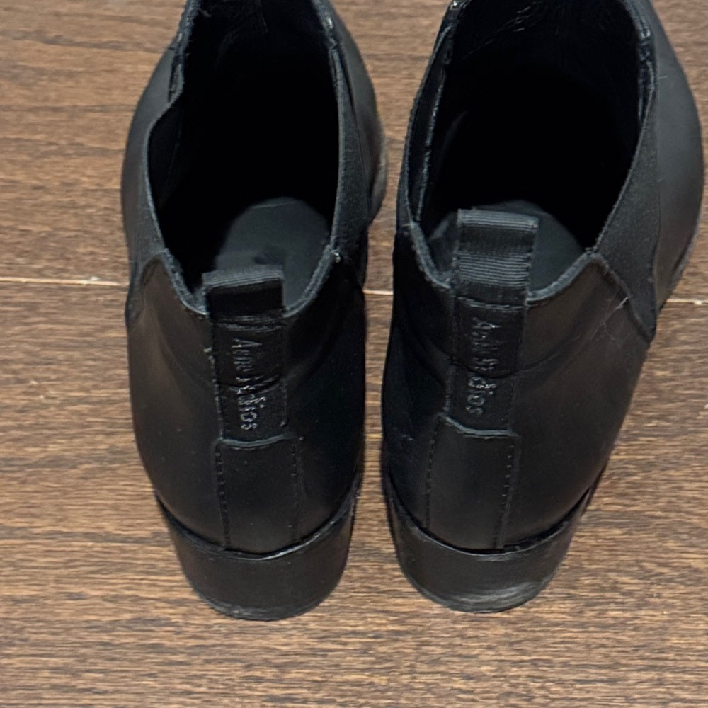 Acne Studios Jensen Black Leather Ankle Boots Size 41/11