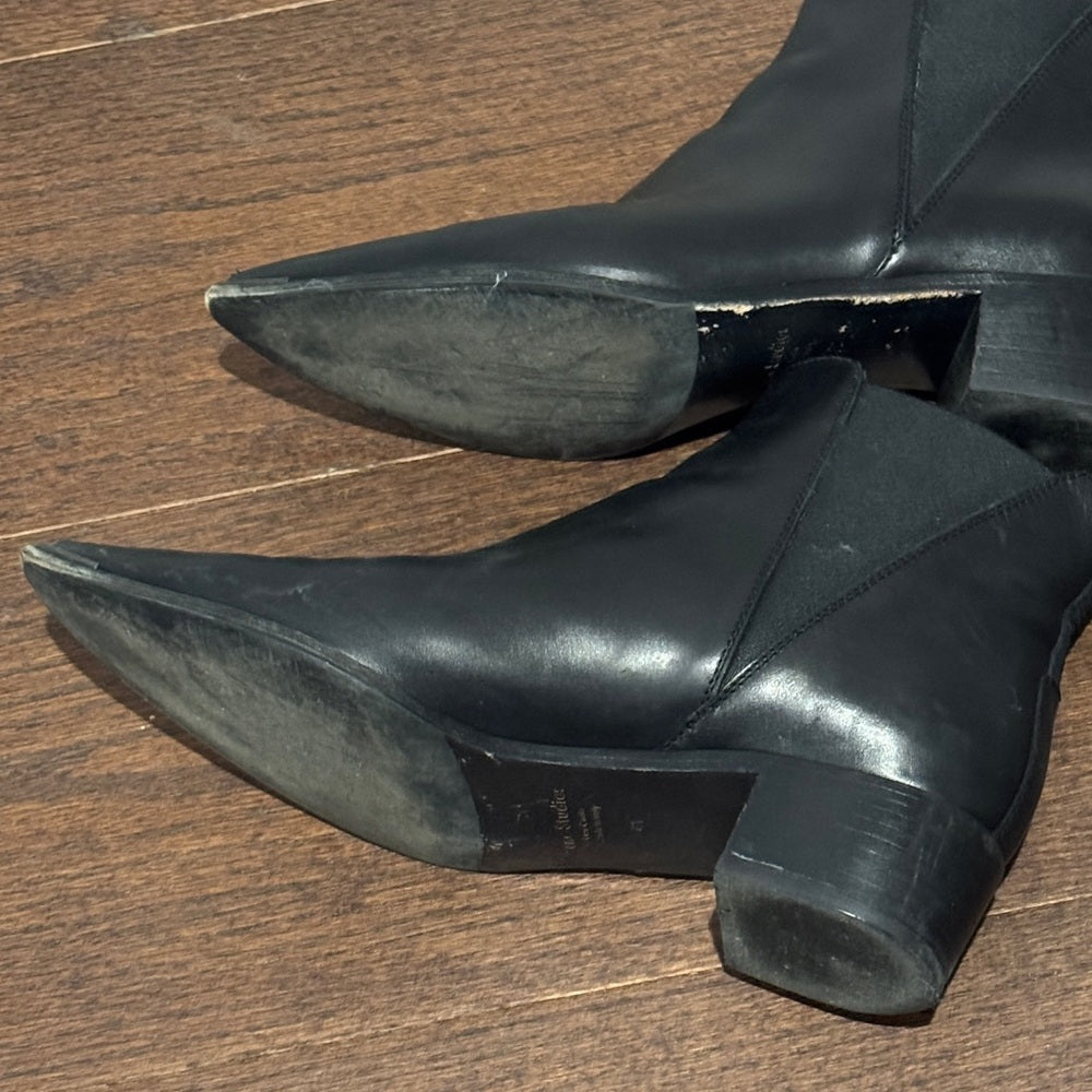 Acne Studios Jensen Black Leather Ankle Boots Size 41/11