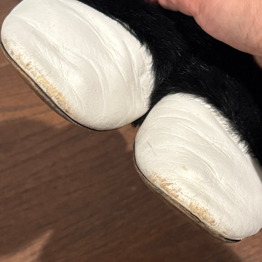 Givenchy Women’s White and Black Fur Women's Flats Size 41