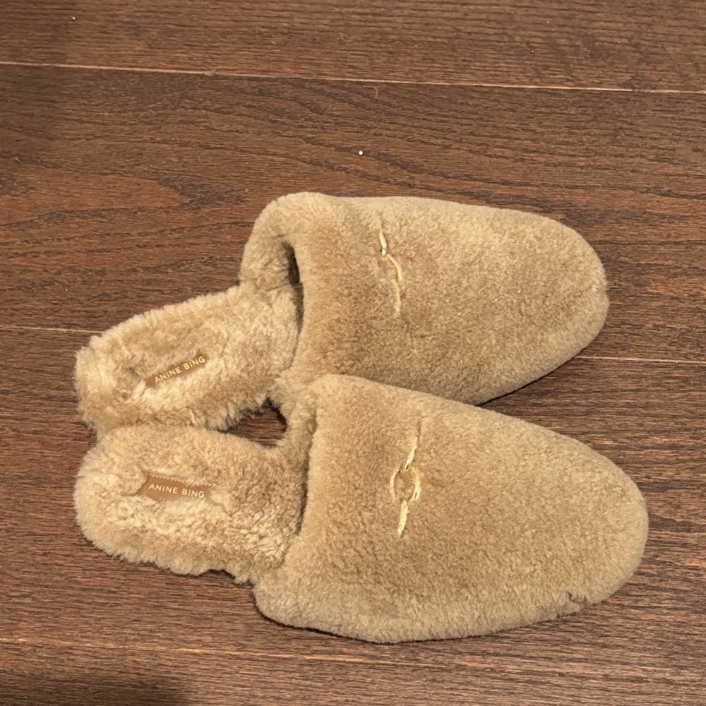 Annie Bing Shearling Mules Size 41/11