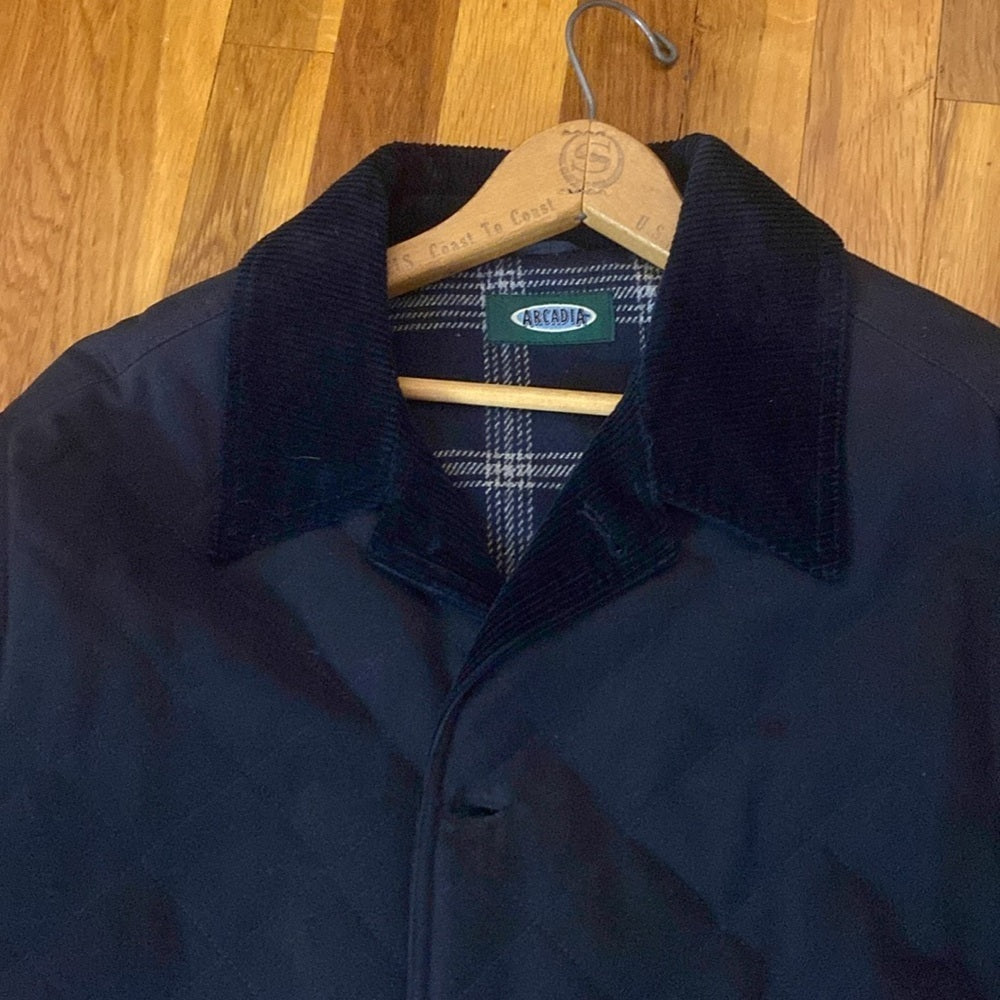 Arcadia Men’s Blue Collared Jacket Size M