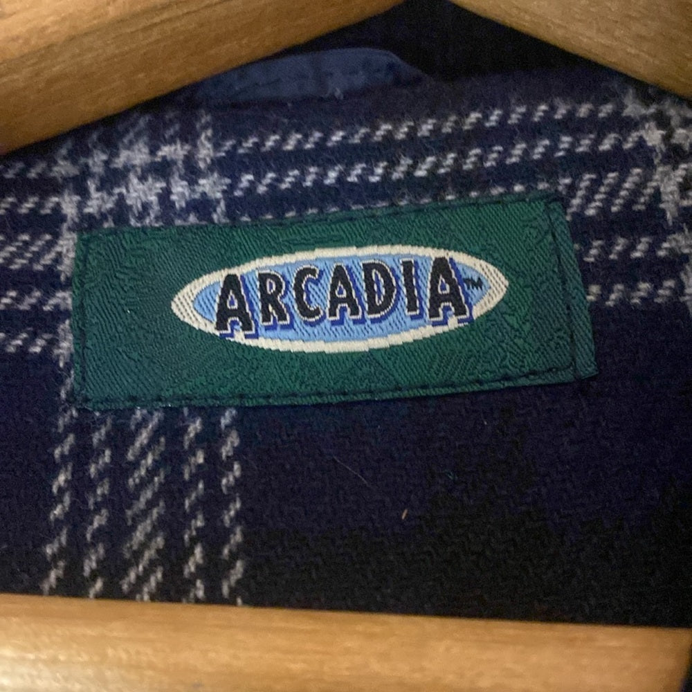 Arcadia Men’s Blue Collared Jacket Size M