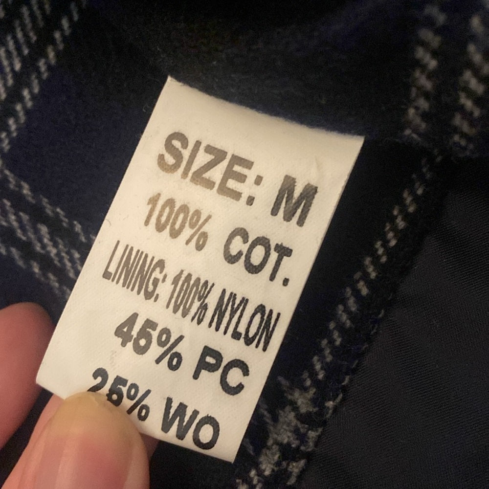 Arcadia Men’s Blue Collared Jacket Size M