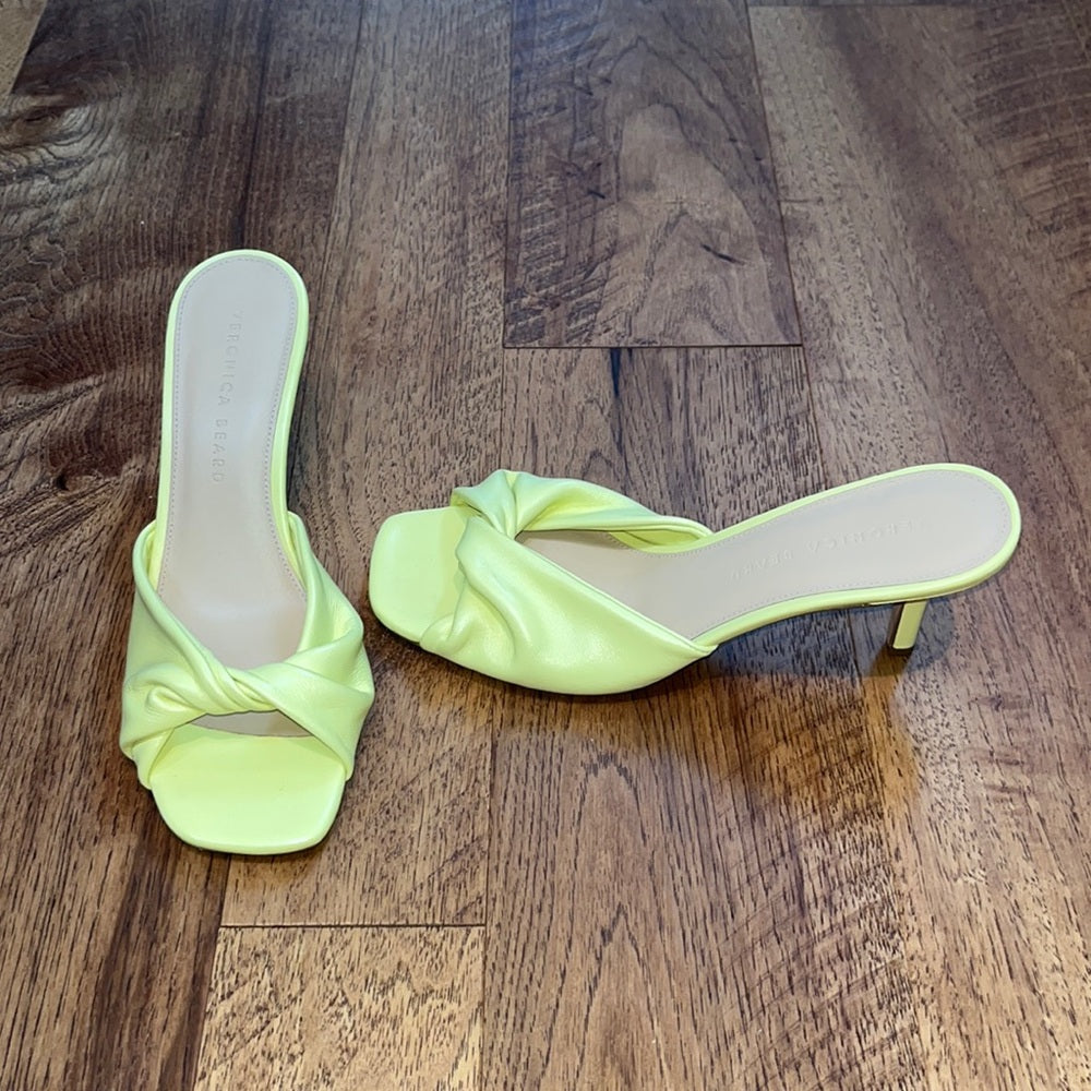 Veronica Beard Woman’s Vero Cuoio Yellow Heels Size 8 M
