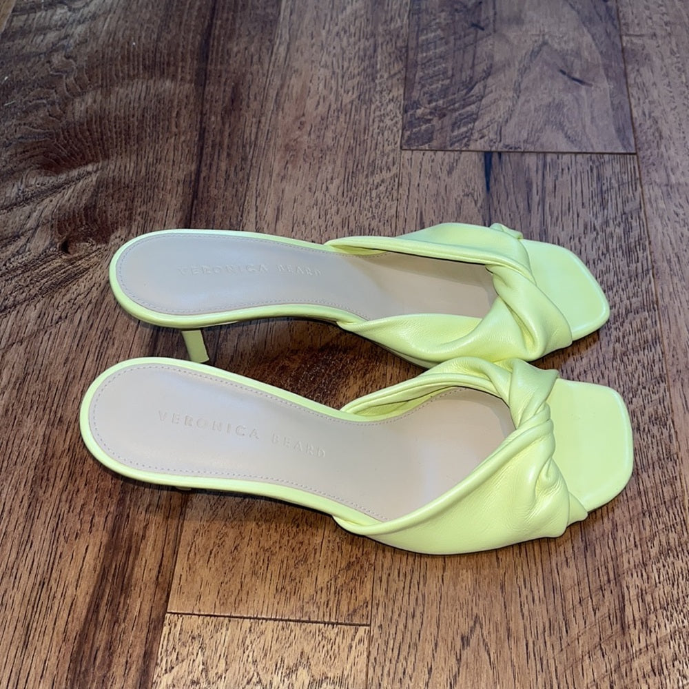 Veronica Beard Woman’s Vero Cuoio Yellow Heels Size 8 M