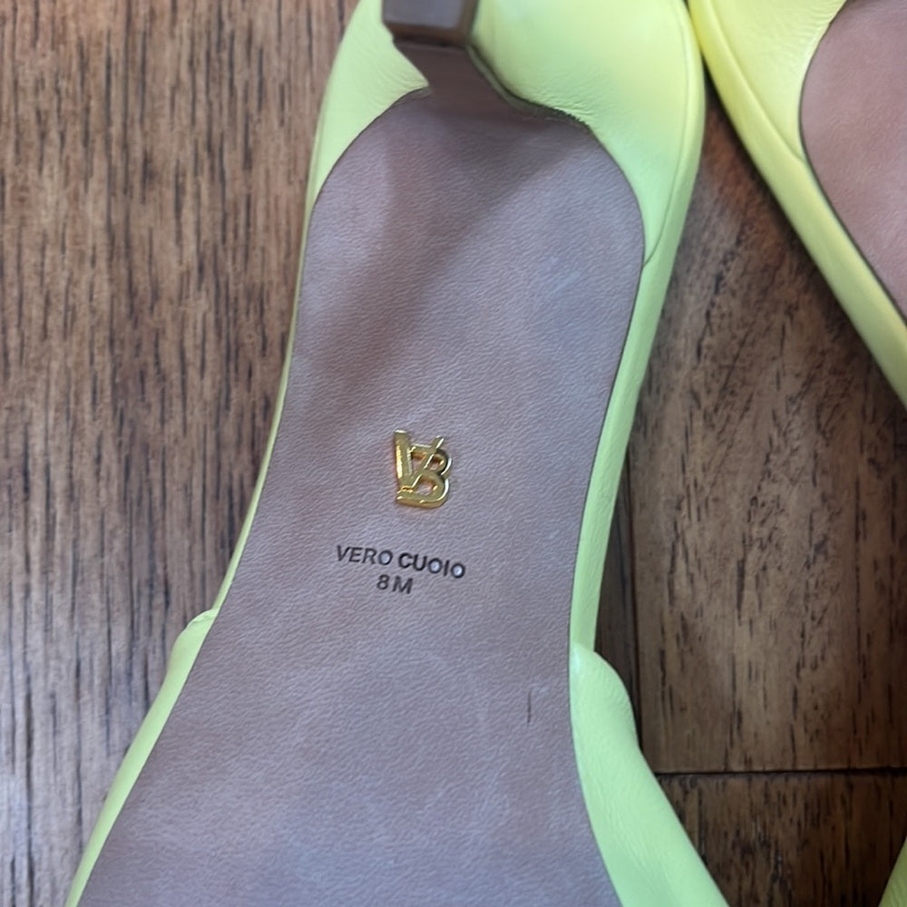Veronica Beard Woman’s Vero Cuoio Yellow Heels Size 8 M