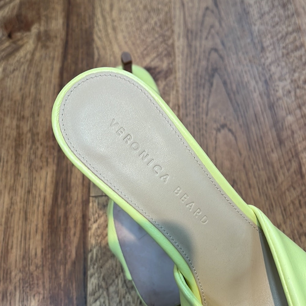 Veronica Beard Woman’s Vero Cuoio Yellow Heels Size 8 M