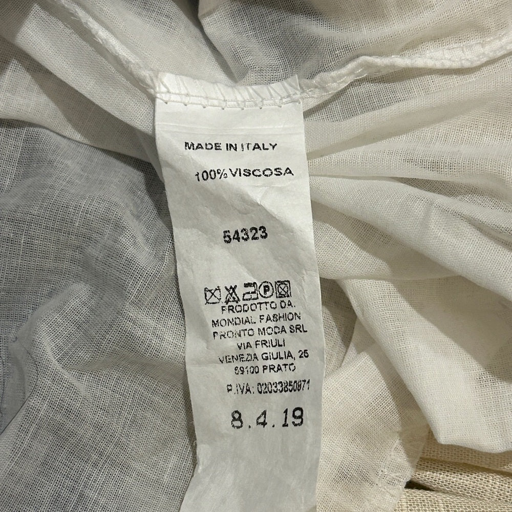 NWT “Make It Happen” Women’s Blue and Cream Maxi Dress