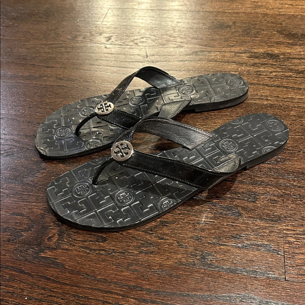 Tory Burch Women’s Black Flip Flops Size 9