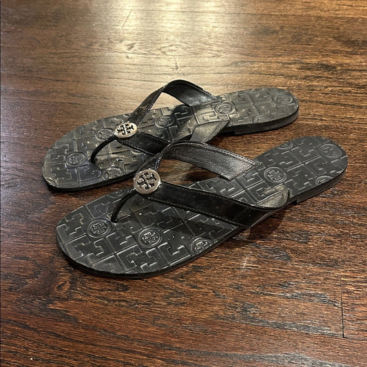 Tory Burch Women’s Black Flip Flops Size 9