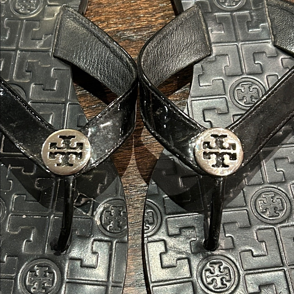 Tory Burch Women’s Black Flip Flops Size 9